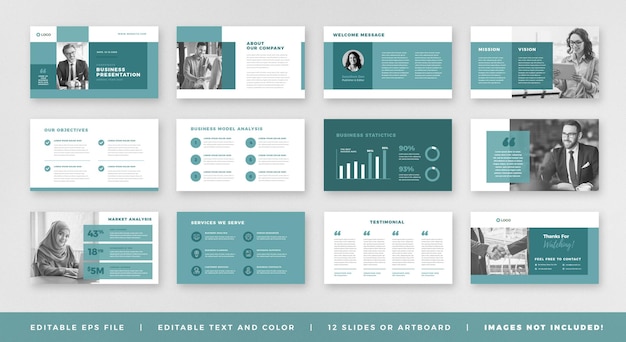 Vintage Corporate Presentation Slides with Retro Imagery | Jiffy Designs