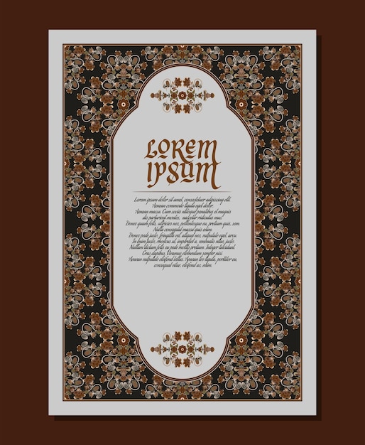 Ornate Floral Frame with Elegant Latin Text | Jiffy Designs
