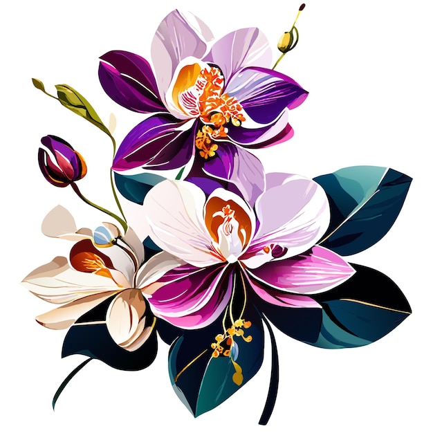 Vibrant Floral Bouquet of Captivating Orchids | Jiffy Designs