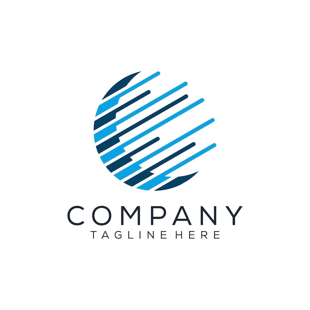 Vibrant Orbital Stripes: Dynamic Company Logo Design | Jiffy Designs