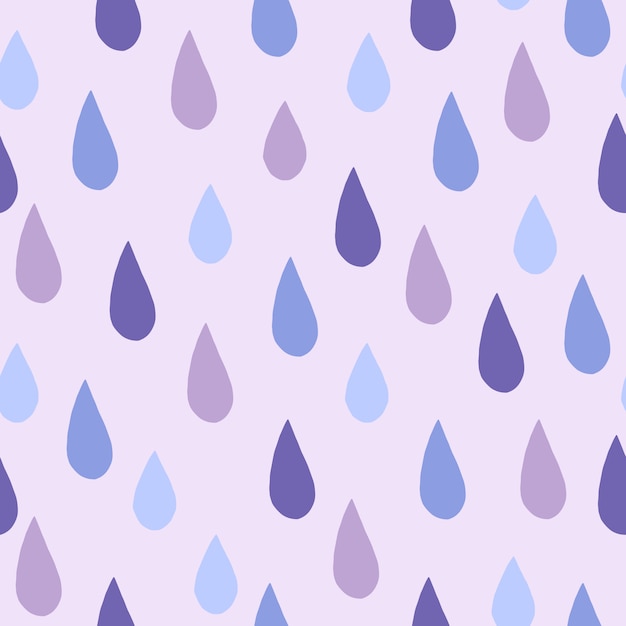 Gentle Raindrop Pattern in Soothing Shades of Blue | Jiffy Designs