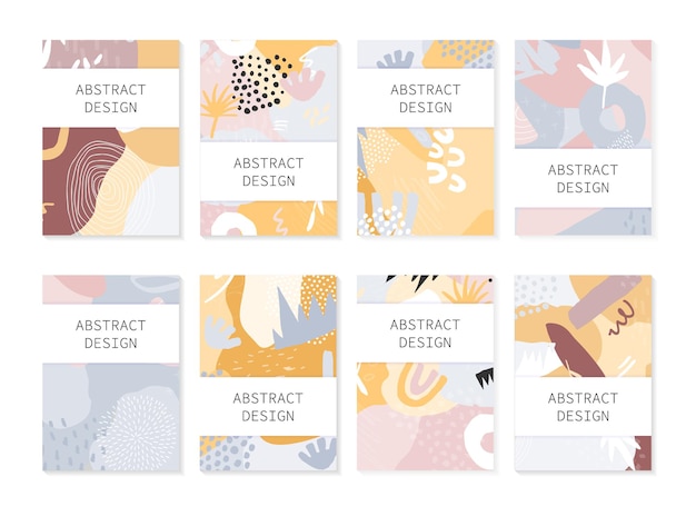 Vibrant Shapes and Textures in Pastel Abstract Artworks | Jiffy Designs