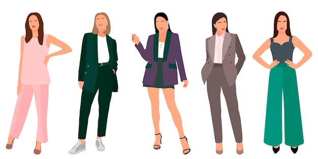 Stylish Women in Vibrant Outfits: A Fashion Showcase | Jiffy Designs