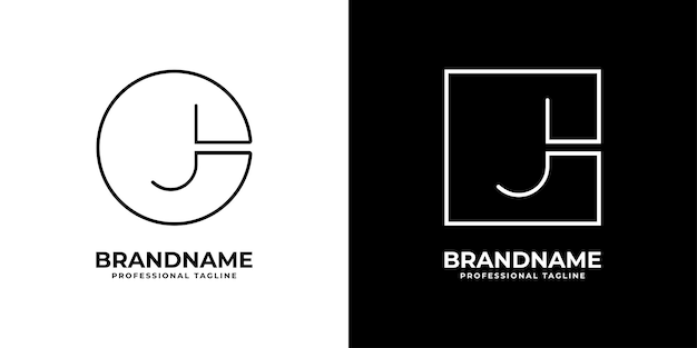 Minimalist Monogram Logos with Stylized Letter J | Jiffy Designs