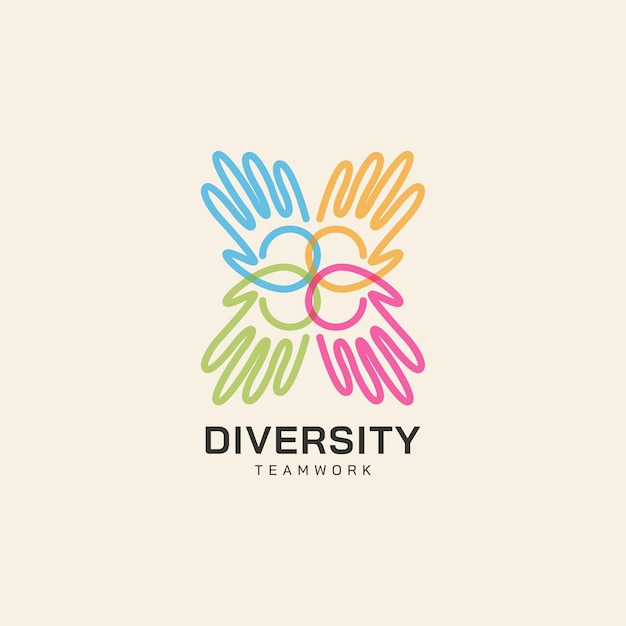 Vibrant Hands Forming a Colorful Floral Symbol of Unity | Jiffy Designs