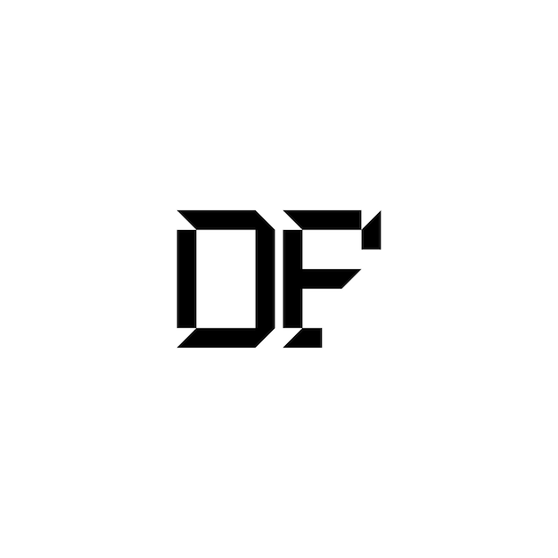 Sleek and Modern DF Monogram Logo Design | Jiffy Designs