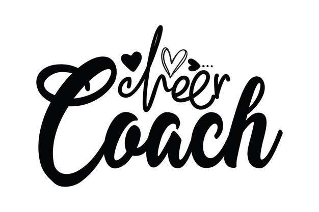 Inspiring Handwritten Lettering for Coach with Decorative Hearts ...