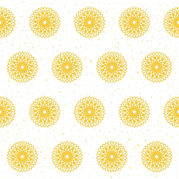 Vibrant Yellow Floral Pattern for Versatile Design | Jiffy Designs