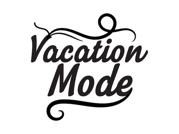 Playful Vacation Lettering with Flowing Swirls and Curves | Jiffy Designs