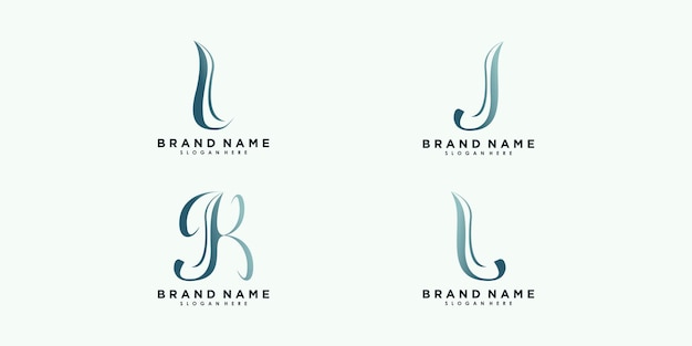 Elegant Monogram Logos with Flowing Calligraphic Lettering | Jiffy Designs