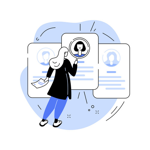 Job Seekers Abstract Concept Vector Illustration. Job Candidate, Search ...