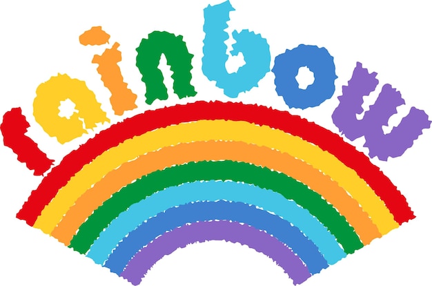 Vibrant Rainbow with Playful Lettering | Jiffy Designs