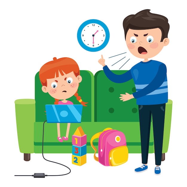 Frustrated Parents Rushing to Get Kids Ready for School | Jiffy Designs