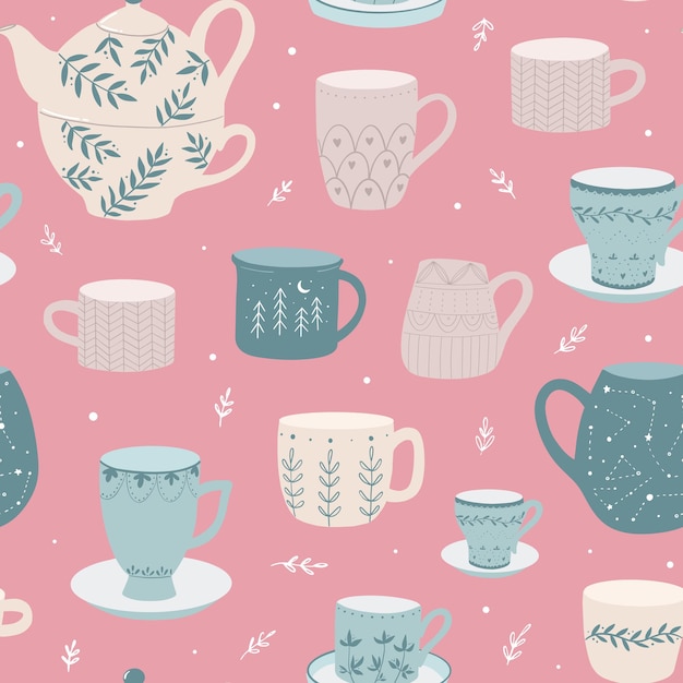 Charming Teacup Collection: Whimsical Patterns and Cozy Designs | Jiffy ...