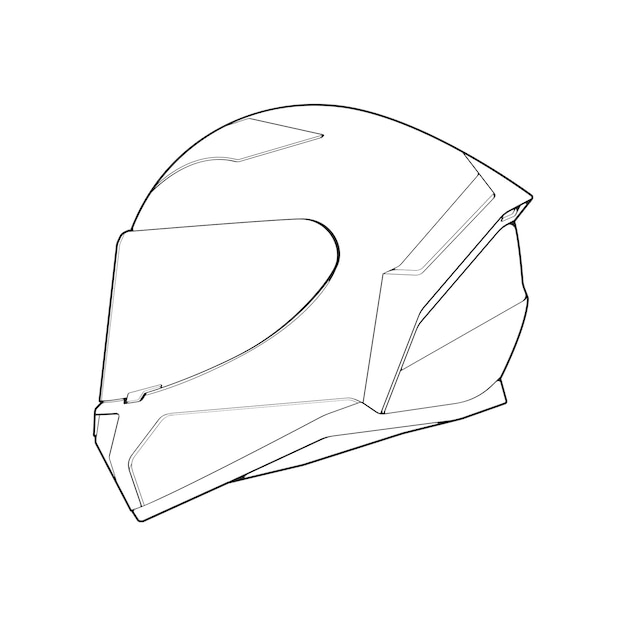Sleek and Streamlined Motorcycle Helmet Design | Jiffy Designs