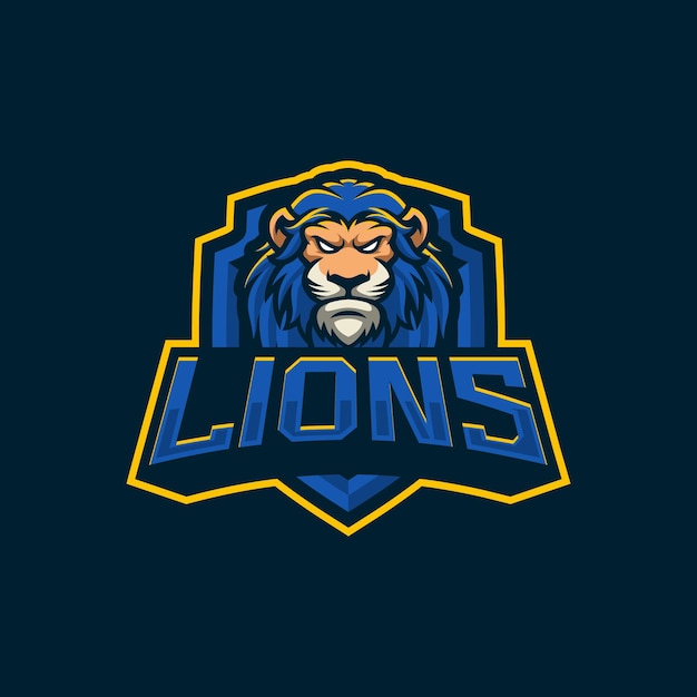 Majestic Lion Emblem with Bold Typography and Striking Colors | Jiffy ...