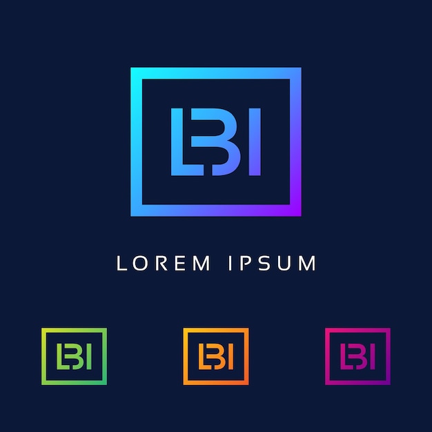 Vibrant Geometric Monogram Logo Design | Jiffy Designs