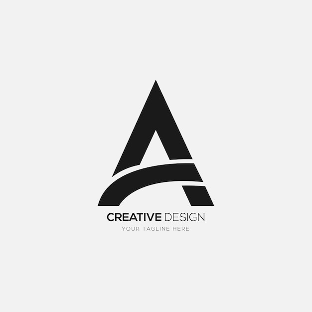 Striking Monogram Logo Design with Geometric Triangle | Jiffy Designs