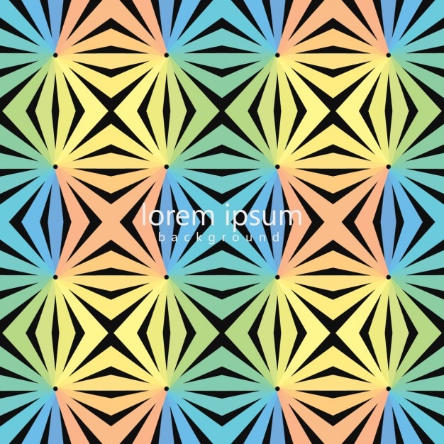 Vibrant Geometric Pattern with Repeating Star-Shaped Motifs | Jiffy Designs