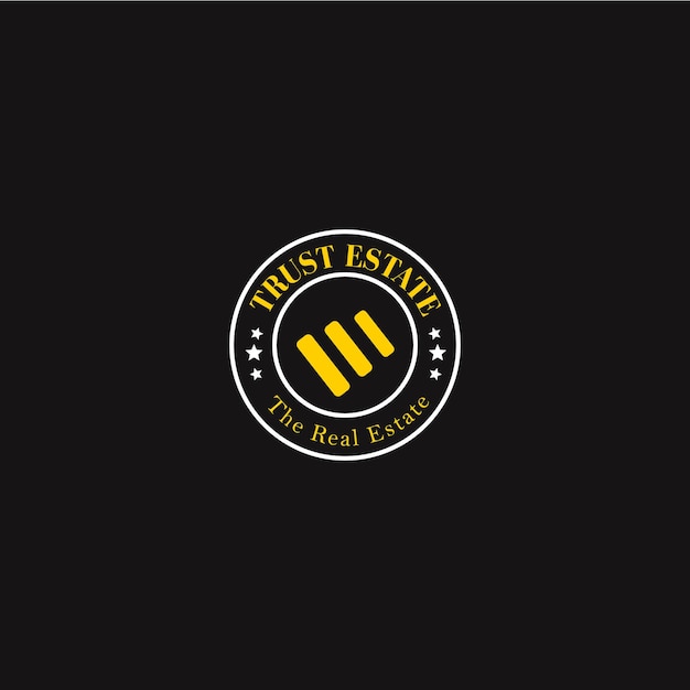 Elegant Emblem of Trust and Prosperity on Black | Jiffy Designs