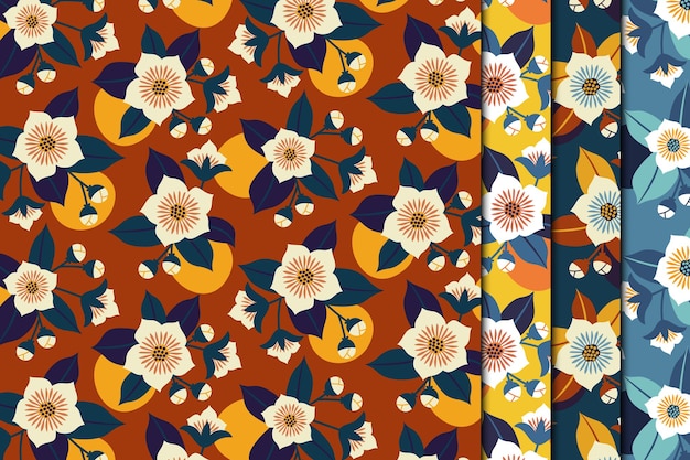 Vibrant Floral Motif with Striking Color Palette | Jiffy Designs