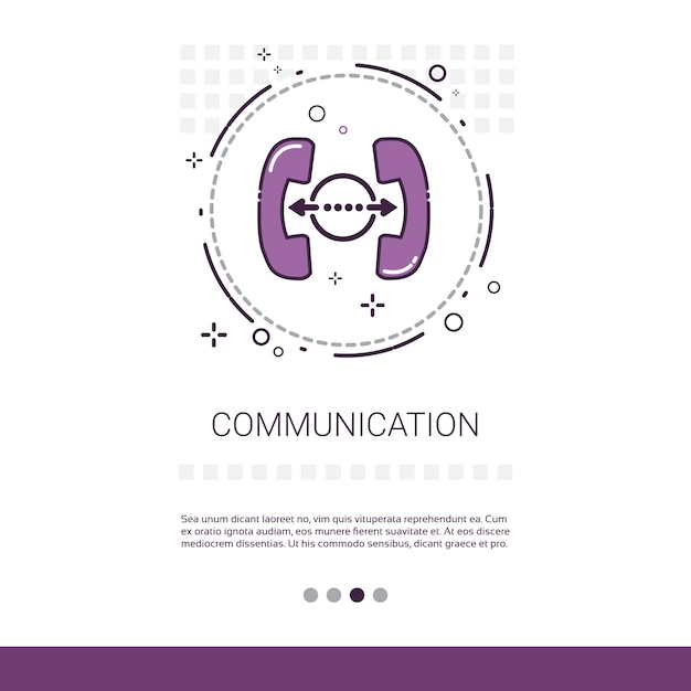 Stylized Communication Icon with Vibrant Accents and Geometric Elements ...