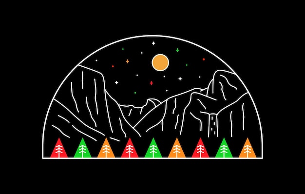 Enchanting Mountainscape Under the Starry Night Sky | Jiffy Designs