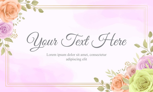 Elegant Floral Frame with Customizable Text | Jiffy Designs