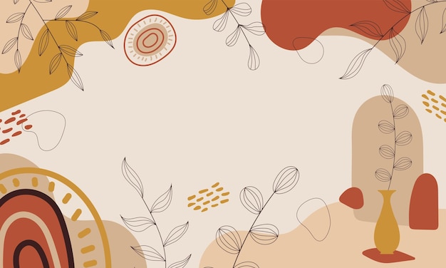 Vibrant Autumn Foliage and Organic Shapes in Earthy Tones | Jiffy Designs