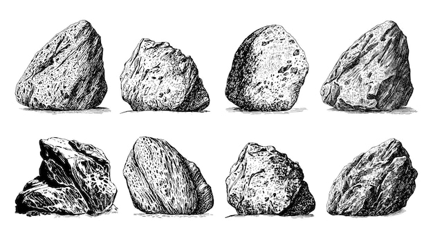 Rugged Monochrome Rocks: A Study in Contrasts and Textures | Jiffy Designs