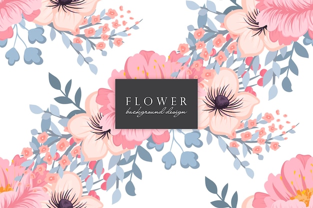 Vibrant Floral Pattern with Pink Blooms and Foliage | Jiffy Designs