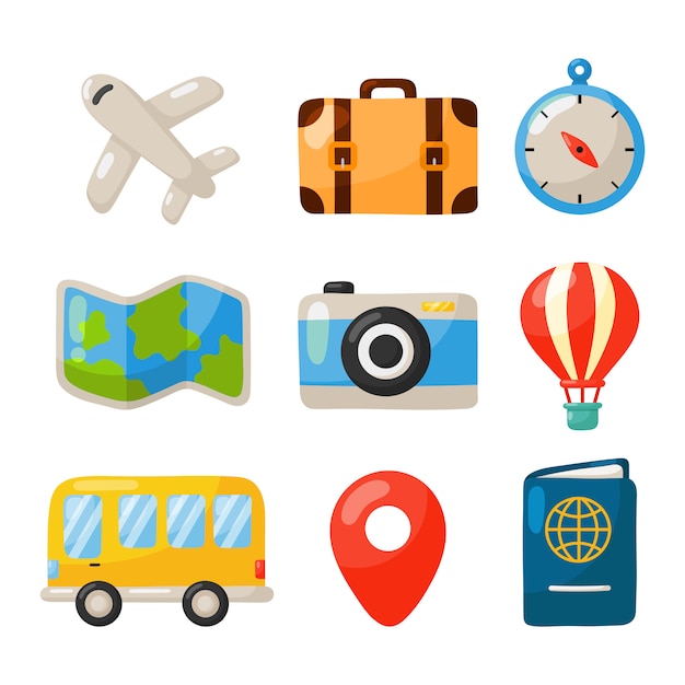 Vibrant Travel Icons: Explore the World with Ease | Jiffy Designs
