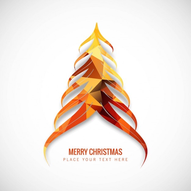Vibrant Abstract Christmas Tree Illustration with Greeting Text | Jiffy ...