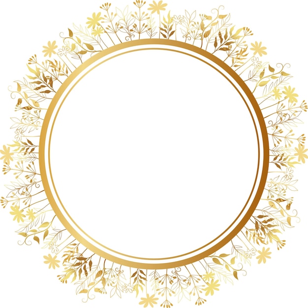 Vibrant Floral Wreath with Golden Frame | Jiffy Designs