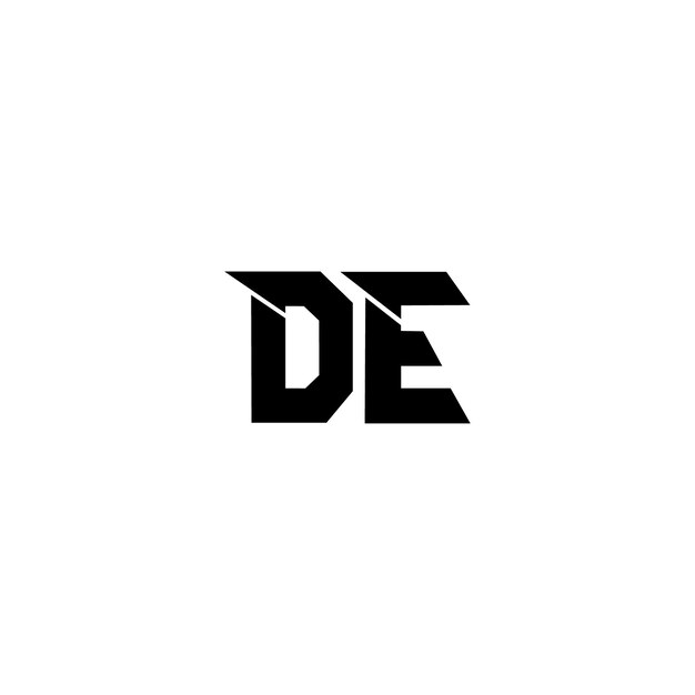 Sleek and Stylish DE Monogram Design | Jiffy Designs