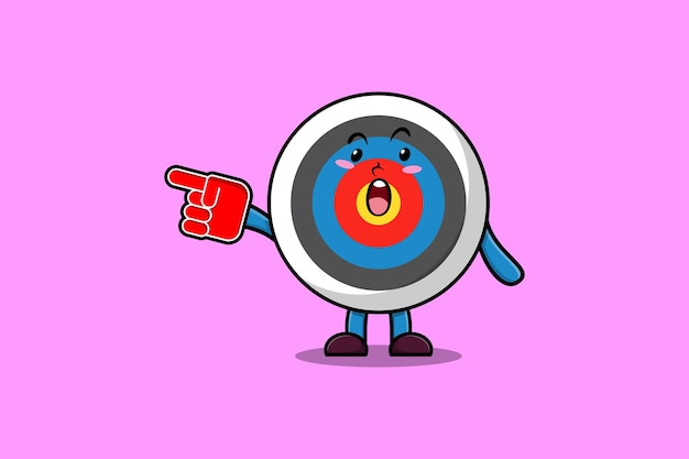 Bullseye Target Character Pointing the Way | Jiffy Designs