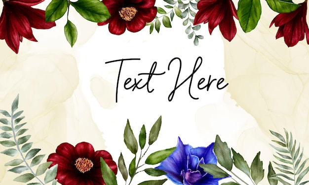 Vibrant Floral Frame with Customizable Text | Jiffy Designs
