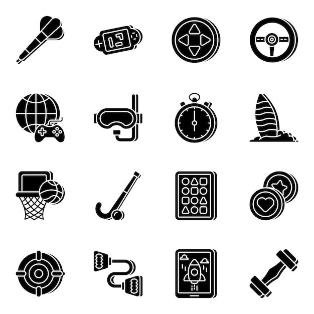 Diverse Collection of Vibrant Sports and Adventure Icons | Jiffy Designs