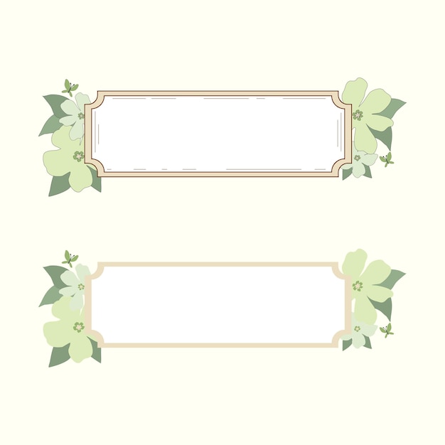 Elegant Floral Frame with Delicate Leaves and Soft Tones | Jiffy Designs