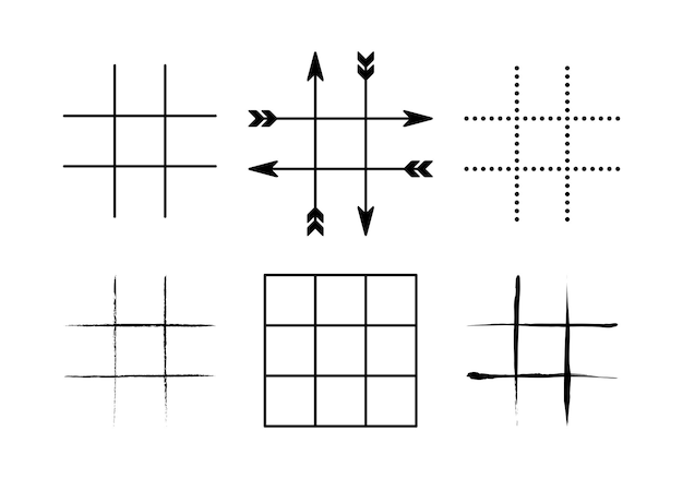 Diverse Collection of Minimalist Arrow and Grid Icons | Jiffy Designs