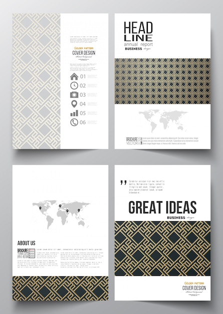 Geometric Patterns and World Map Infographic Layout | Jiffy Designs
