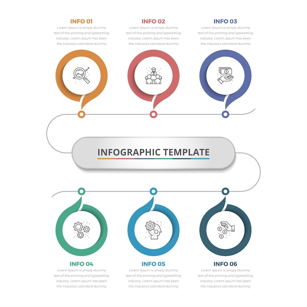 Vibrant Circular Infographic with Detailed Process Icons | Jiffy Designs