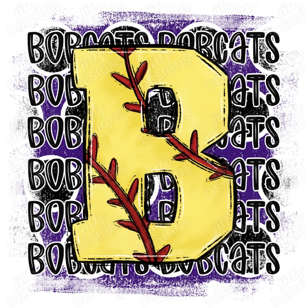 'Bobcats' Grunge Typography with Nature-Inspired Letter Design | Jiffy ...