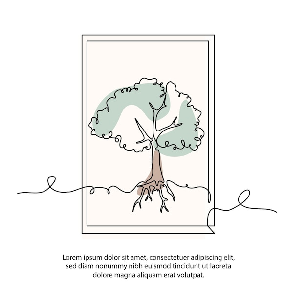 Whimsical Tree Drawing with Roots and Swirling Branches | Jiffy Designs