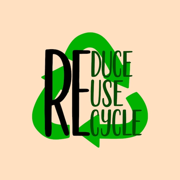 Vibrant Recycle Symbol with Playful Typography | Jiffy Designs