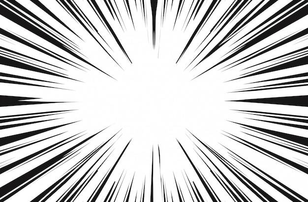 Dramatic Radial Burst of Black and White Lines | Jiffy Designs