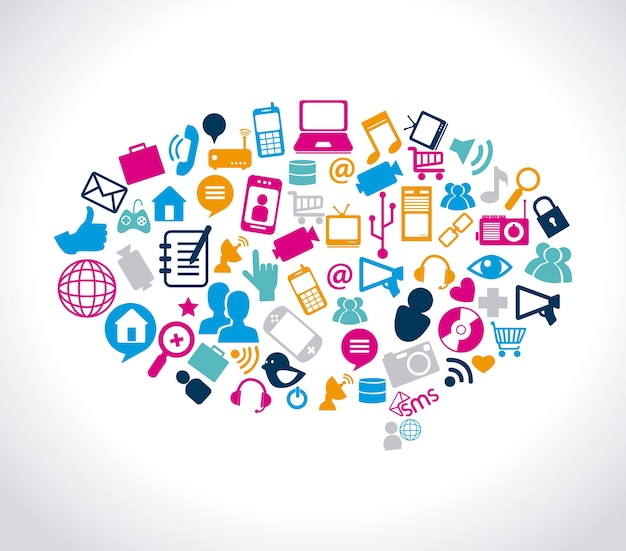 Vibrant Collection of Versatile Digital Icons for Diverse Applications ...