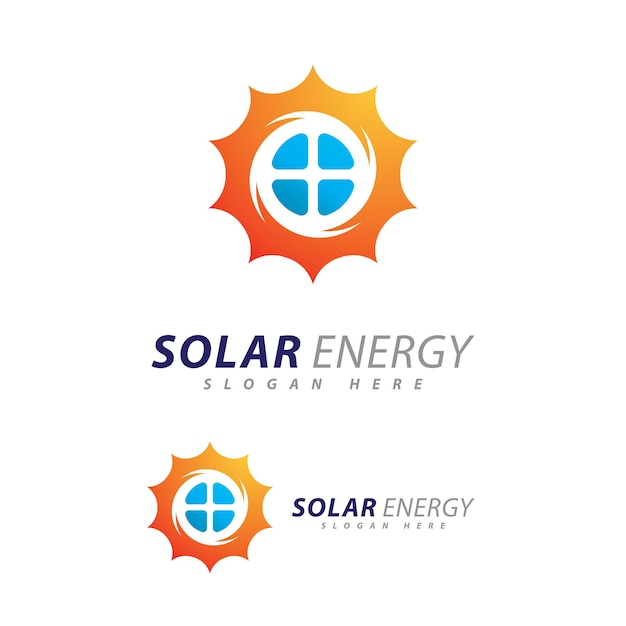 Vibrant Solar Energy Logo with Radiant Sun Design | Jiffy Designs