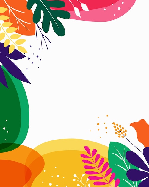 Vibrant Abstract Floral Design with Colorful Organic Shapes | Jiffy Designs