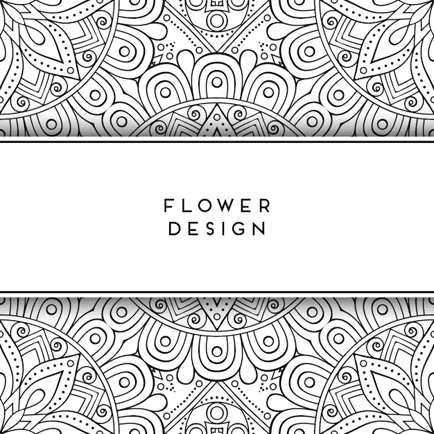 Intricate Black and White Floral Mandala Design Pattern | Jiffy Designs